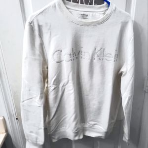 White Calvin Klein Sweatshirt